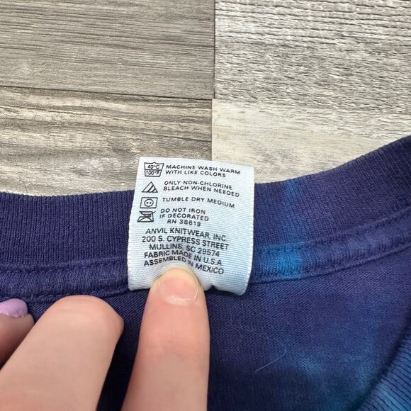 Vintage 90s Swirl Tie‎ Dye That 70's Show FOX Rainbow Psychedelic Mens L T-Shirt - Picture 4 of 9